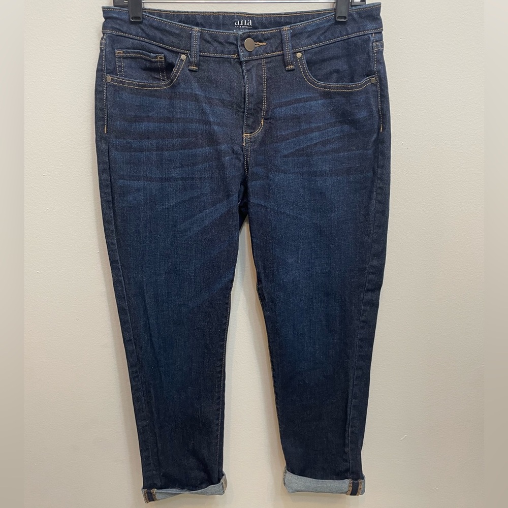 A.n.a Ladies Blue Skinny Ankle Jeans Sz. 10